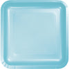 PASTEL BLUE SQUARE PAPER DESSERT PLATES 18 CT. 