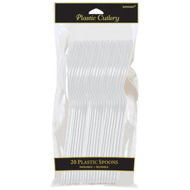 Plastic Spoons - Clear 20 ct.