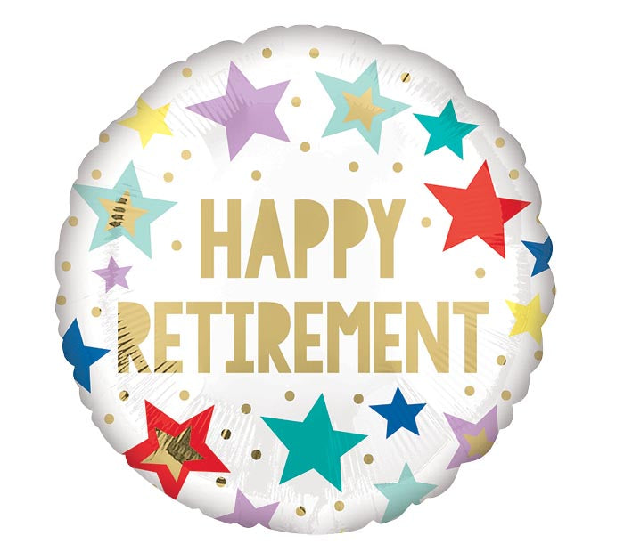 17" Happy Retirement Foil Balloon
