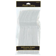 Plastic Forks   - Silver 20 ct.