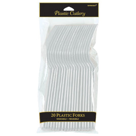 Plastic Forks   - Silver 20 ct.
