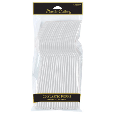 Plastic Forks- Clear  20 ct.