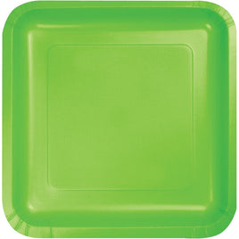FRESH LIME SQUARE PAPER LUNCH PLATES 18 CT. 