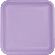 LUSCIOUS LAVENDER SQUARE PAPER LUNCH PLATES 18 CT. 