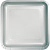 SILVER SQUARE PAPER LUNCH PLATES 18 CT. 