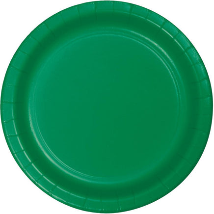 9 in. Emerald Green Lunch Paper Plates 24 ct.