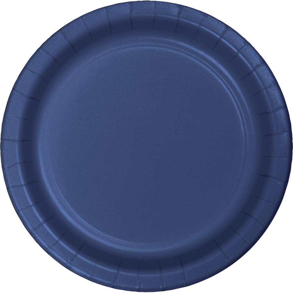 9 in. Navy Paper Lunch Plates 24 ct 