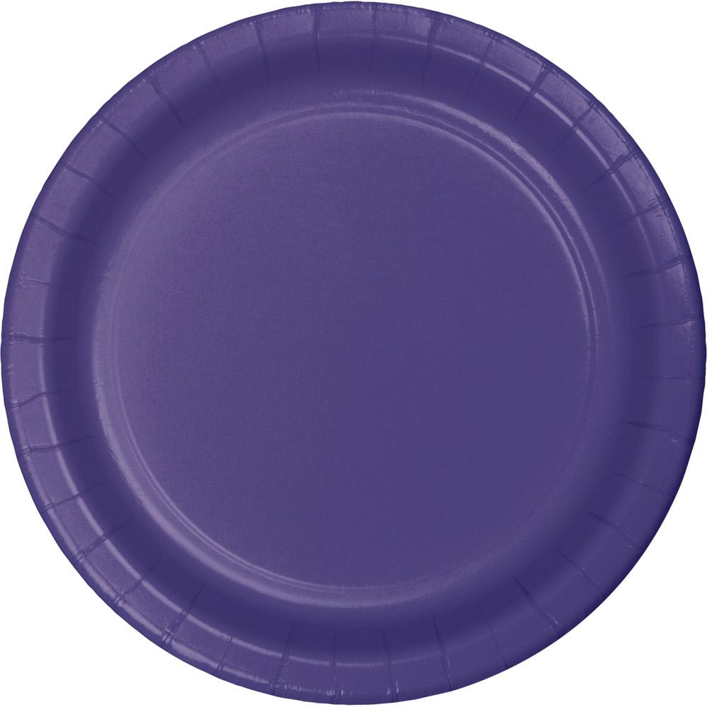 9 in. Purple Paper Lunch Plates 24 ct 