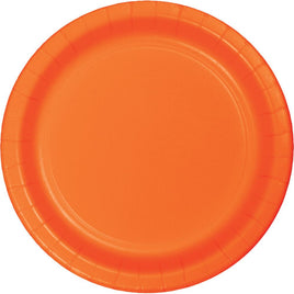 9 in. Sunkissed Orange Lunch Paper Plates 23 ct