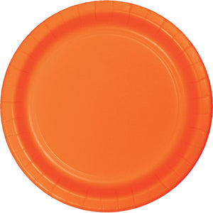 9 in. Sunkissed Orange Lunch Paper Plates 23 ct 