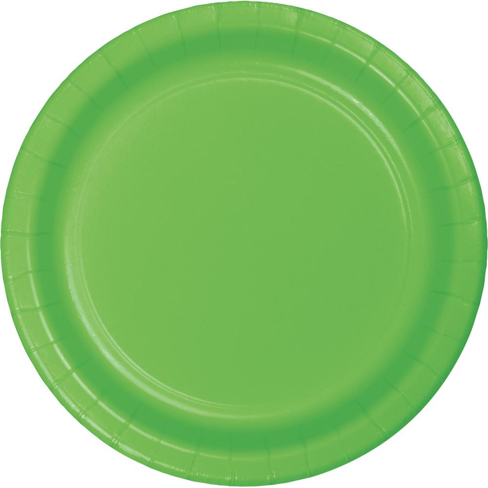 9 in. Fresh Lime Paper Lunch Plates 24 ct