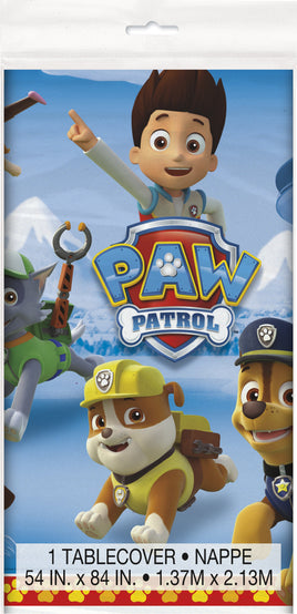 Paw Patrol Rectangular Plastic Table Cover 54"x84"  1 ct. 