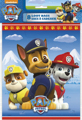 Paw Patrol Loot Bags 8ct