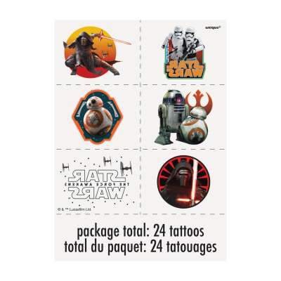 Star Wars Episode VII Color Tattoo Sheets  4ct