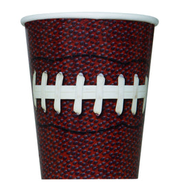 9 in. Football Paper Cups 8 ct 