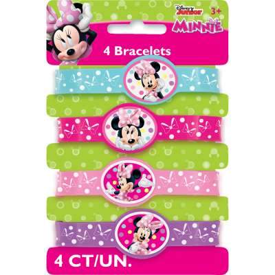 Disney Minnie Bowtique Stretchy Bracelets 4ct