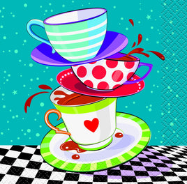 Mad Hatter Beverage Napkins 16 ct 