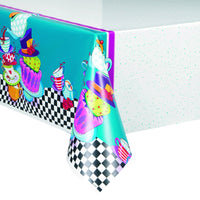 Mad Hatter Tea Party Tablecover 54 in. X 84 in. 1 ct. 