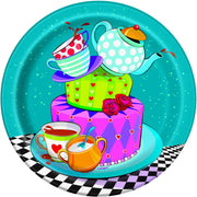 7 in. Mad Hatter Tea Paper Plate 8 ct
