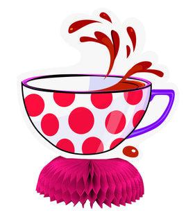 Mad Hatter Tea Party Mini Honeycomb Decorations 4 ct.