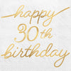 Golden Age Birthday 30th Beverage Napkins
