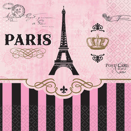 A Day in Paris Beverage Napkins 16 ct. 