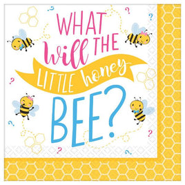 Little Honey Bee Beverage Napkins 16 ct. 