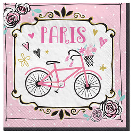 Day In Paris Beverage Napkins 16 ct.
