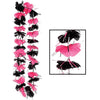 Pink and Black Party Lei