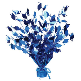 Graduate Cap Gleam 'N Burst Centerpiece- Blue