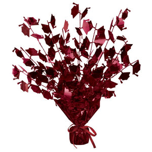 Graduate Cap Gleam 'N Burst Centerpiece- Maroon