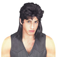 Men's Mullet Black Wig