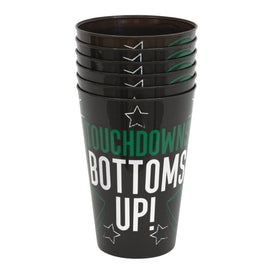 Kickoff Football 16oz Plastic Stadium Cup  6ct