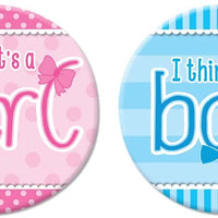 Gender Reveal Buttons