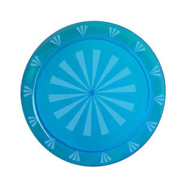 NEON BLUE 12" Round Tray  1 CT.