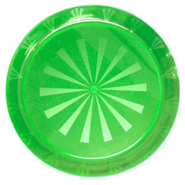 NEON GREEN 16" Round Tray 1  CT.