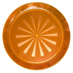 NEON ORANGE  16" Round Tray  1 CT.