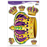Mardi Gras Crowns Peel N Place