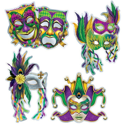 Mardi Gras Fringe Carnival Art Deco Harlequin Diamond Bat Wing