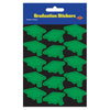 Green Grad Cap Stickers