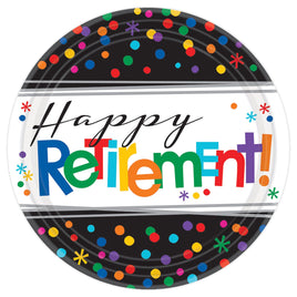 7" Officially Retired Round Plates 8 ct.