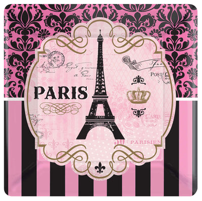 7 in. A Day in Paris Plates 8 ct. 