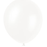 12" Latex Balloons  8ct - White