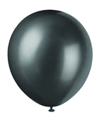 12" Latex Balloons  8ct - Shadow Black