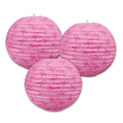 Pink Ribbon Paper Lanterns