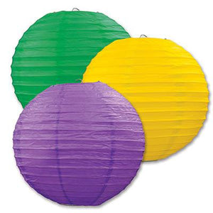 Paper Lantern- Assorted Yellow, Green, and Purple