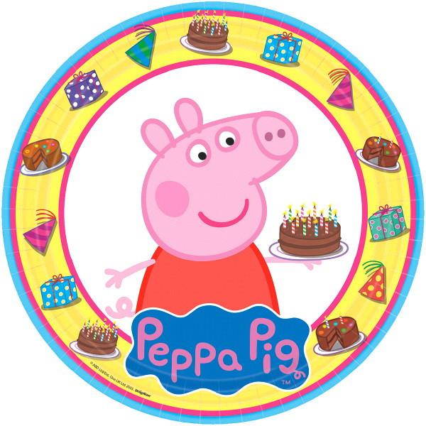 9 in. Peppa Pig Round Plates 8 ct. 