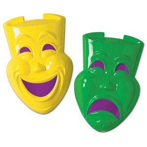 Plastic Comedy and Tragedy Faces
