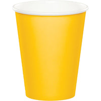 9 oz. School Bus Yellow Paper Cups 24 ct  