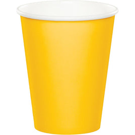9 oz. School Bus Yellow Paper Cups 24 ct